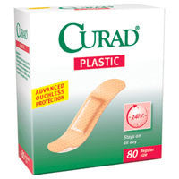 Curad Plastic Strips Sterile Bandages - 80 Ea
